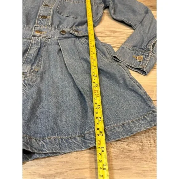 Universal Thread jean/denim one piece, short romper size 00 - Picture 6 of 12